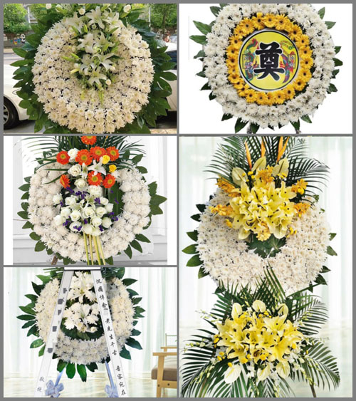 山东青岛胶州市营海街道南周家村花圈速递